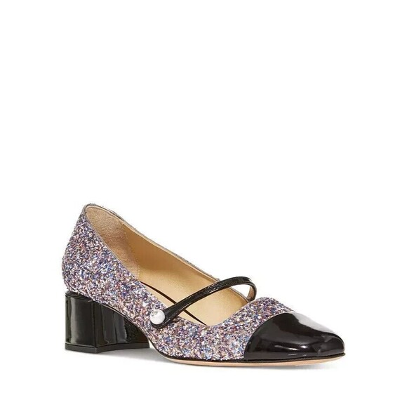 Jimmy Choo Shoes - Jimmy Choo Women's Elisa 45 Glitter Cap Toe Pumps, Black/Multi, Size 7